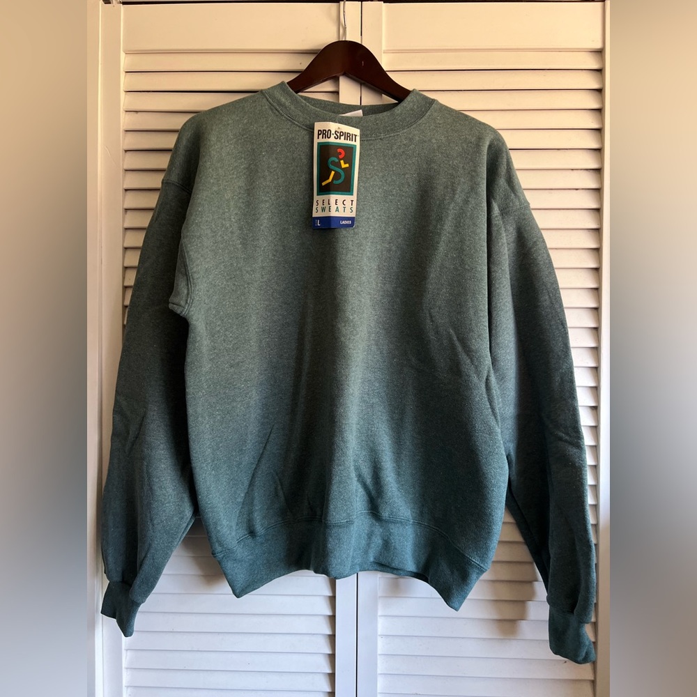 NWT Vintage 90s Pro Spirit Select Sweats Ladies Womens Crewneck Sweatshirt USA